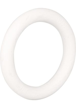 White Rubber Cock Ring - Small - White