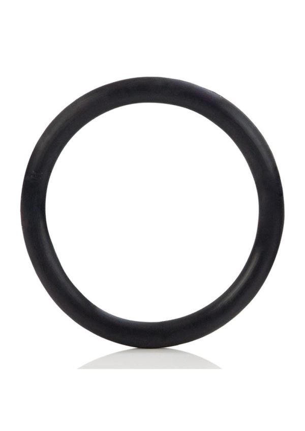 Black Rubber Cock Ring - Large - Black