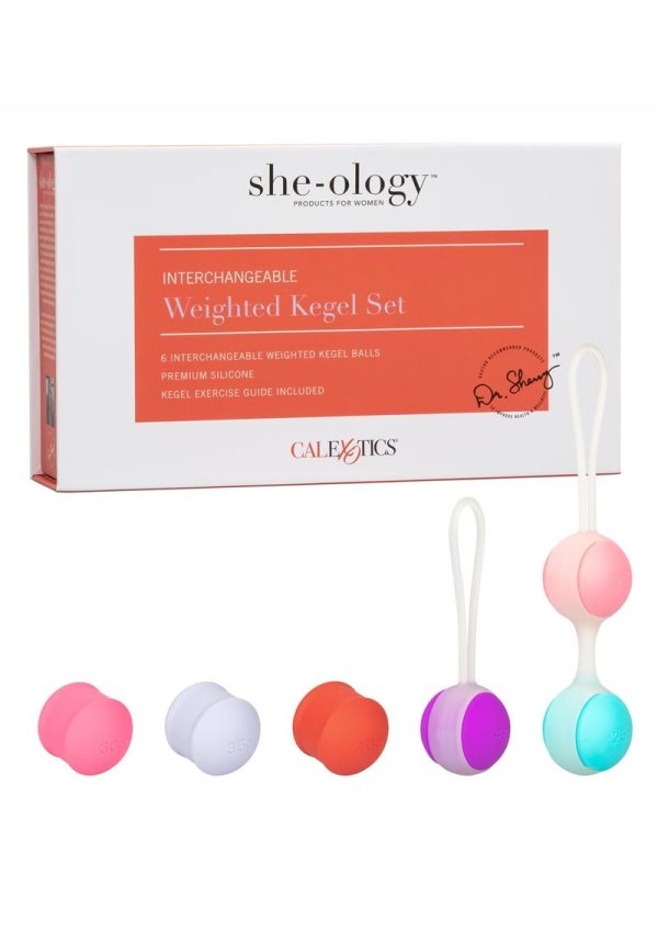 She-ology Interchangeable Weight Kegel Set - Multicolor
