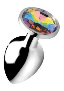 Booty Sparks Rainbow Prism Gem Anal Plug - Large