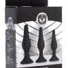 Master Series Triple Spire Tapered Silicone Anal Trainer Set (3 Piece) - Black