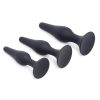 Master Series Triple Spire Tapered Silicone Anal Trainer Set (3 Piece) - Black