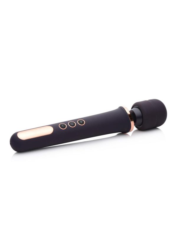 Wand Essentials Scepter 50X Silicone Vibrating Wand Massager - Black