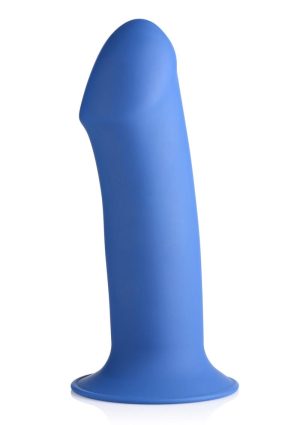 Squeeze-It Squeezable Thick Dildo - 6.9in - Blue