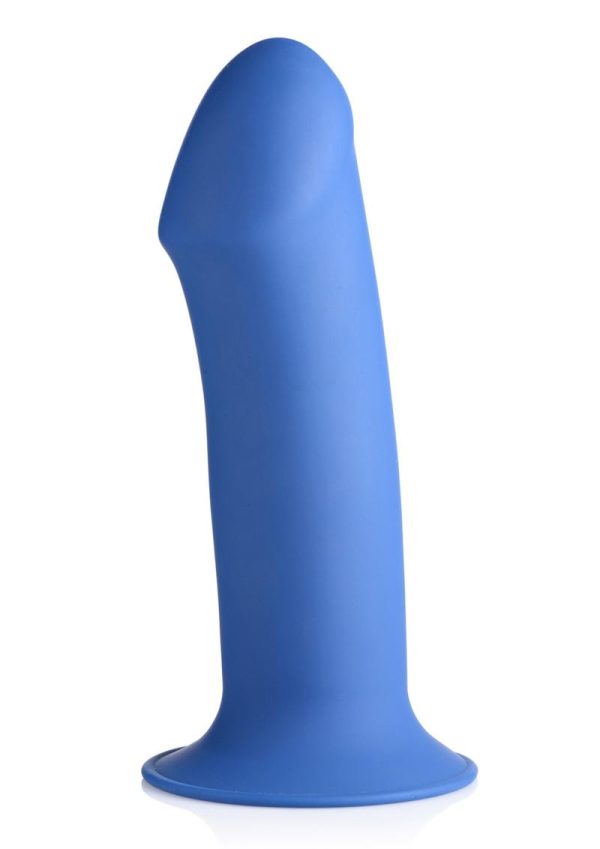 Squeeze-It Squeezable Thick Dildo - 6.9in - Blue