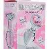 Booty Sparks Pink Gem Glass Anal Plug - Medium - Pink