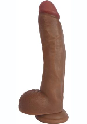 Jock Bareskin Realistic Dong with Balls 9in - Caramel