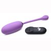 Bang! 28x Plush Silicone Rechargeable Egg with Remote Control - Purple
