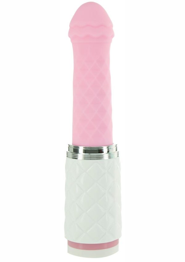 Pillow Talk Feisty Silicone Thrusting and Vibrating Massager - Pink