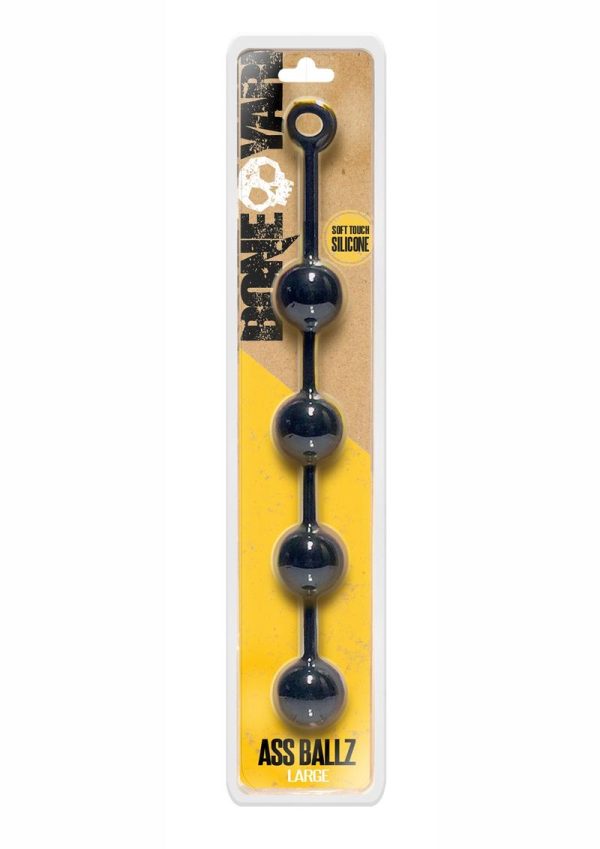 Boneyard Ass Ballz Silicone Anal Beads Large - Black