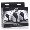 Master Series Dark Droplets Curved Anal Trainer Set (3 piece) - Black