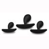 Master Series Dark Droplets Curved Anal Trainer Set (3 piece) - Black