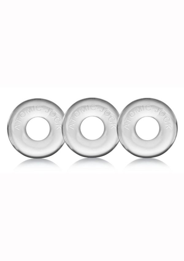 Oxballs Ringer Donut Cock Ring (3 Pack) - Clear