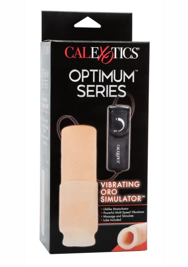 Optimum Series Vibrating Oro Simulator Masturbator - Vanilla