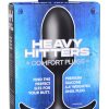 Heavy Hitters Premium Silicone Weighted Anal Plug - XLarge - Black