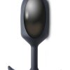 Heavy Hitters Premium Silicone Weighted Anal Plug - XLarge - Black