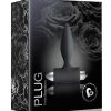 Petite Sensations Silicone Vibrating Anal Plug - Black