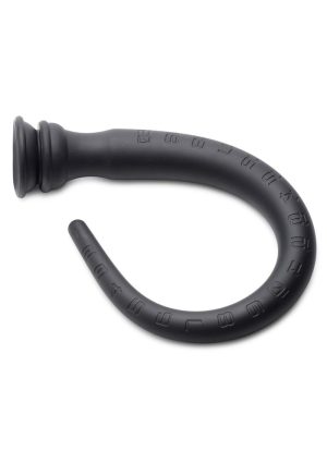 Hosed Tapered Silicone Hose Flexible Anal Play 22in - Black