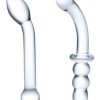 Glas G-Spot Pleasure Dildo Set (2 piece) - Clear