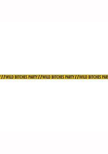 Wild Bitches Party Tape (100ft) - Yellow/Black