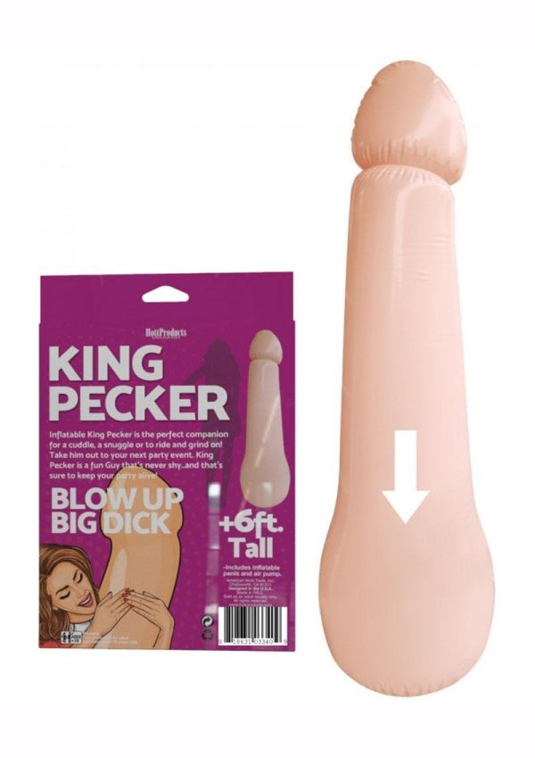 King Pecker Inflatable 5ft - Vanilla