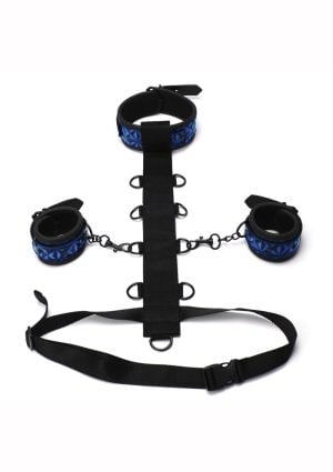 WhipSmart Adjustable Body Harness Restraint (3 piece) - Blue/Black