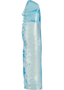 Puregel Textured Pleasure Penis Sleeve - Blue