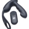 Alpha Pro 7X P-Strap Milker Silicone Rechargeable Vibrating Prostate Plug with Milking Bead