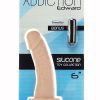Addiction Toy Collection Edward Silicone Curved Dildo 6in - Vanilla