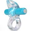 Play with Me Bull Vibrating Cock Ring - Blue