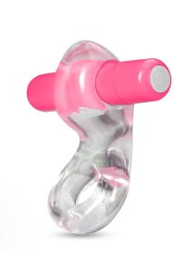 Play with Me Delight Vibrating Cock Ring - Pink