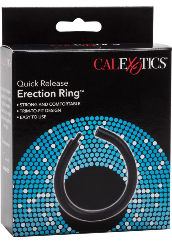 Quick Release Erection Cock Ring - Black