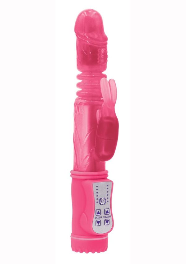 Firefly Thumper Glow In The Dark Thrusting and Rotating Rabbit - Pink