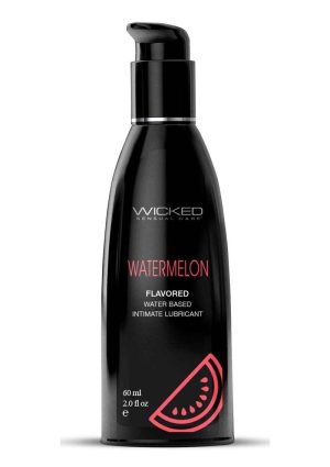 Wicked Aqua Water Based Flavored Lubricant Watermelon 2oz