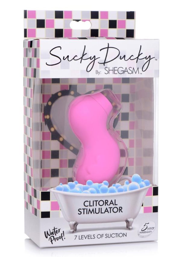 Inmi Shegasm Sucky Ducky Silicone Rechargeable Clitoral Stimulator - Pink