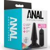 Anal Adventures Basic Vibrating Anal Pleaser with Remote Control - Black