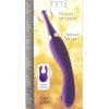 Inmi Power Zinger Pro Pulsing G-Spot Silicone Rechargeable Pinpoint Vibrator with Interchangeable Tips -Purple
