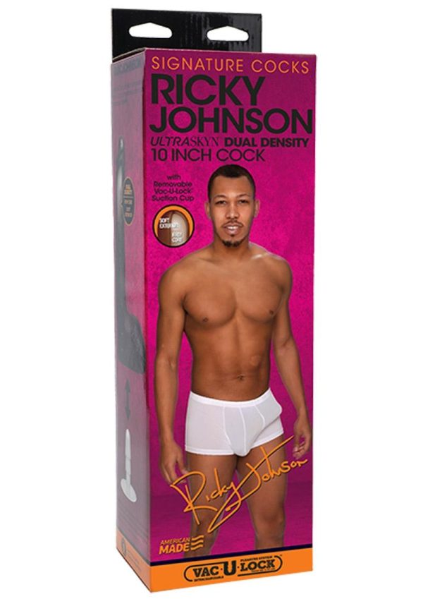 Signature Cocks Ricky Johnson Dildo 10in - Chocolate