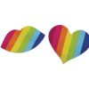NIPPLICIOUS Rainbow Nipple Pasties - 2 Pairs