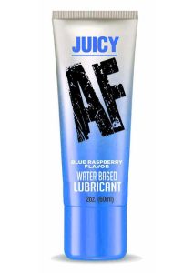 Juicy AF Water Based Flavored Lubricant Blue Raspberry 2oz