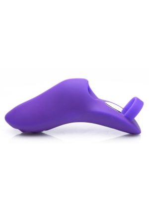 Frisky 7X Finger Bang`her Pro Silicone Rechargeable Finger Vibrator - Purple