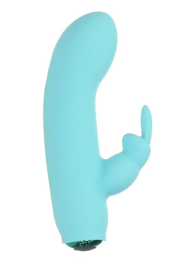 PowerBullet Alice`s Bunny Silicone Rechargeable Rabbit Vibrator- Teal