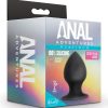 Anal Adventures Platinum Silicone Anal Stout Plug Large - Black