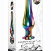 Rainbow Metal Anal Plug - Medium