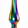 Rainbow Metal Anal Plug - Medium