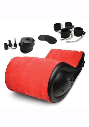 Lux Fetish Inflatable BDSM Sex Sofa Set 6 Piece - Red/Black