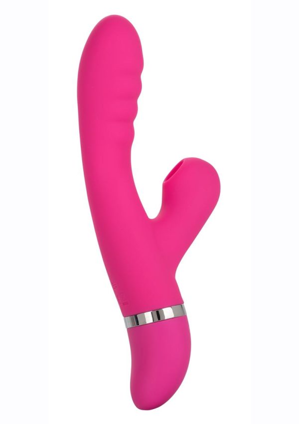 Foreplay Frenzy Pucker Silicone Rabbit Vibrator - Pink