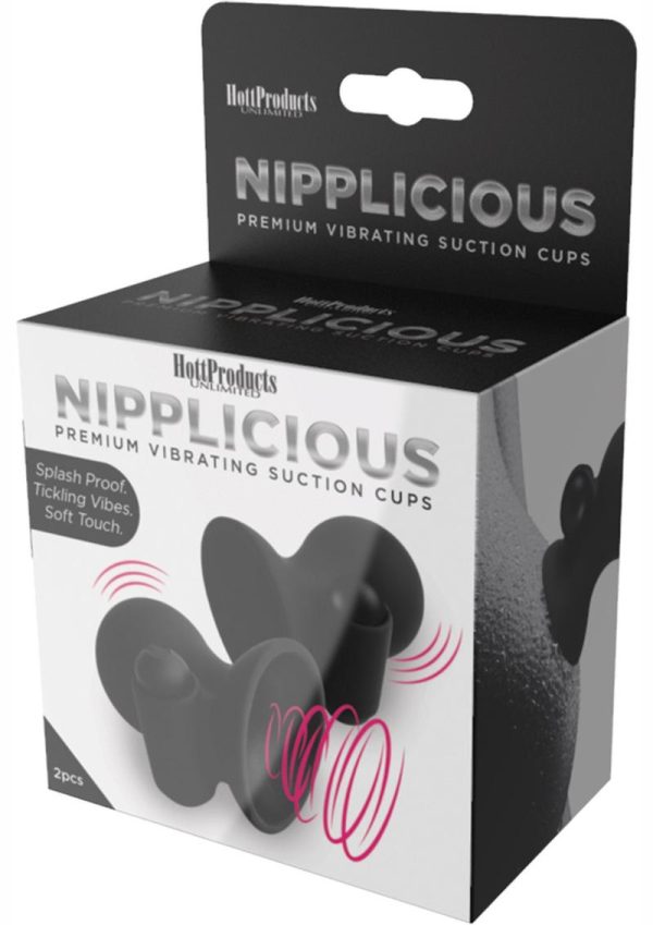 NIPPLICIOUS Vibrating Nipple Cups - Black