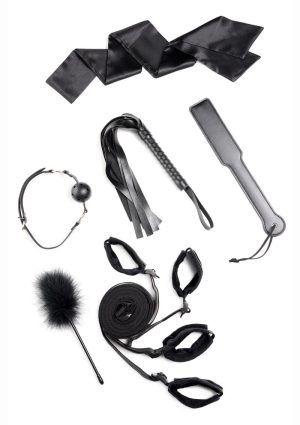 Strict Bed Bondage Restraint Kit (set of 6) - Black