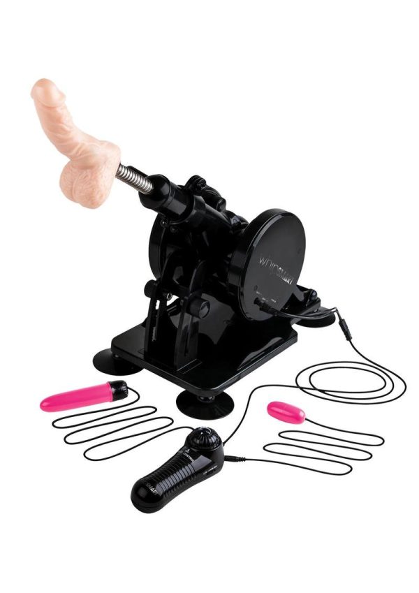 WhipSmart Remote Control Premium Thruster Fully Automatic Sex Machine - Black/Vanilla